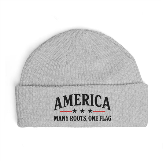 America "Many Roots, One Flag" Cuff Beanie
