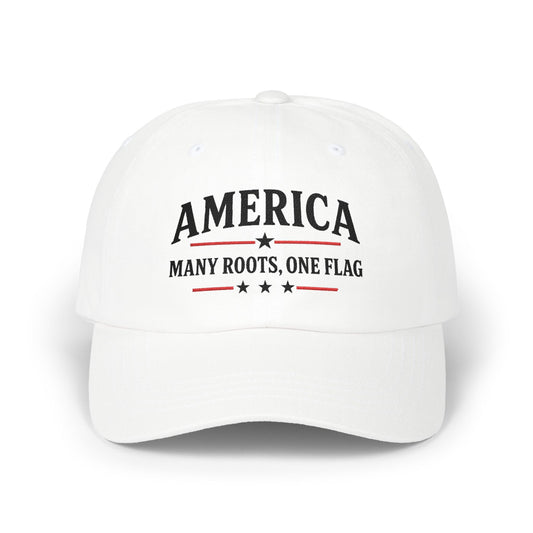 America Many Roots Baseball Cap - White