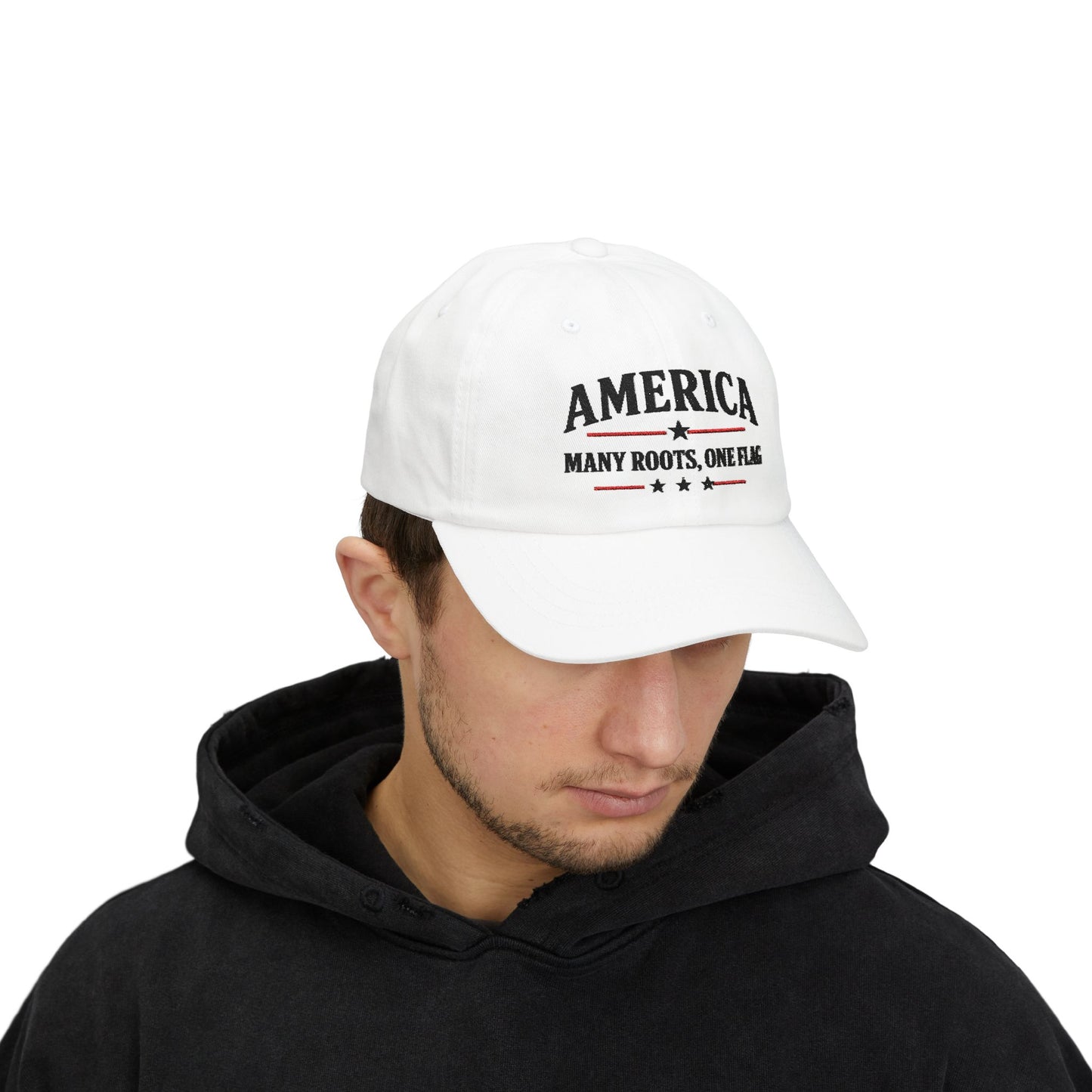 America Many Roots Baseball Cap - White